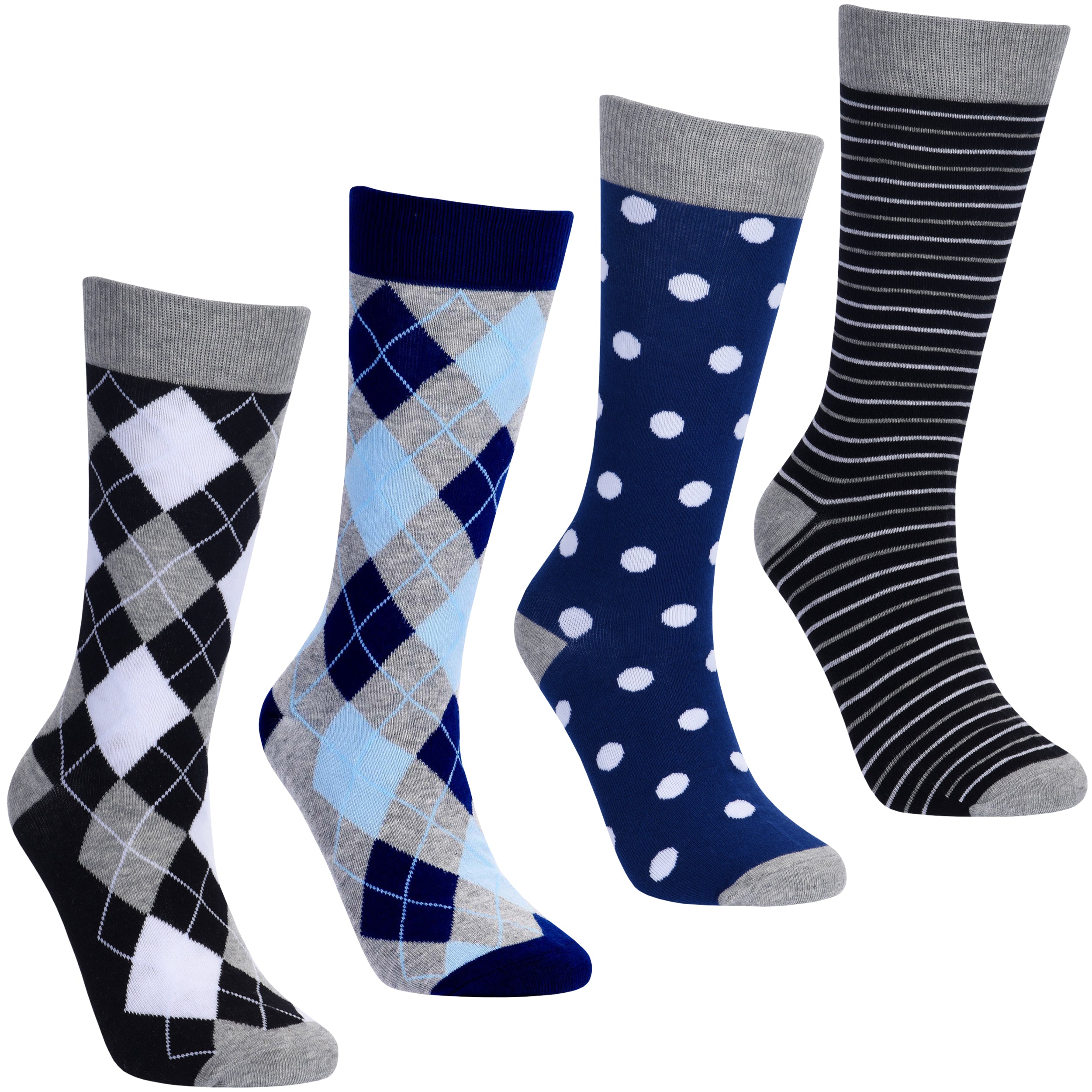Men's Bold Blue Sock Bundle - 6 Pair main image 1
