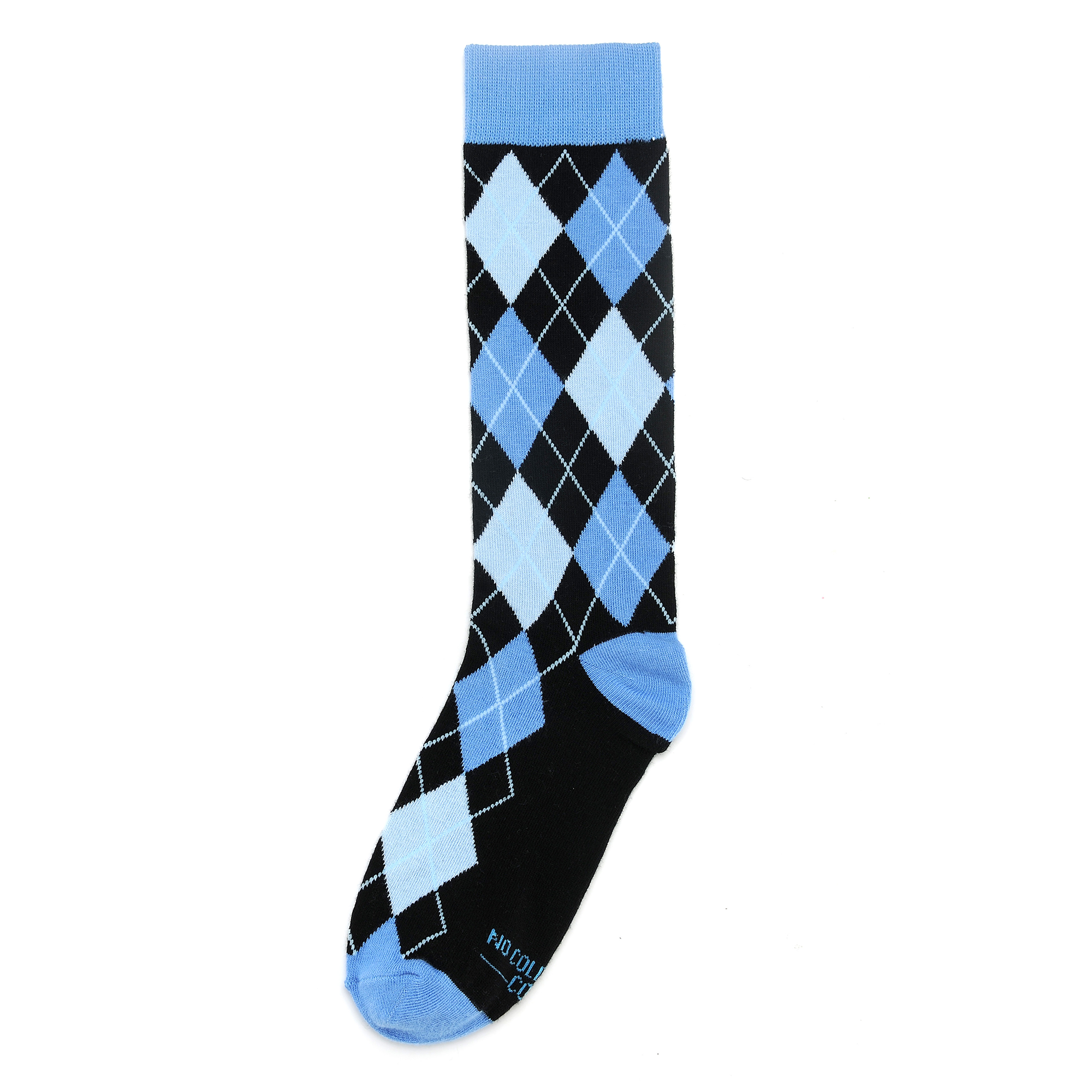 Blue and Black Argyle Groomsmen Socks | Wedding Socks | No Cold Feet