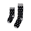 Black with White Polka Dots Kids Socks