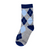 Blue and Grey Argyle Kids Socks