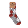 Burnt Orange Argyle Kids Socks