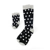 Black Socks with White Polka Dot Toddler Socks