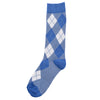 Dusty Blue Argyle Socks