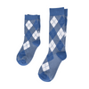 Dusty Blue Argyle Kids Socks