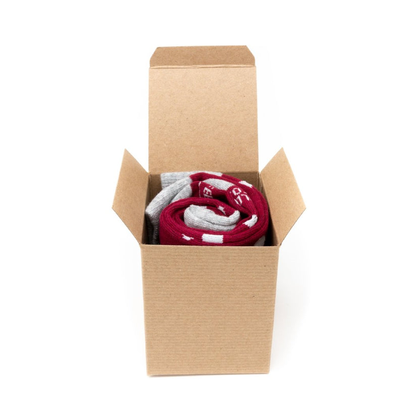 Single Sock Box with Christmas Bow | NoColdFeet
