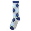Blue and Grey Argyle Socks