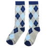 Blue and Grey Argyle Socks