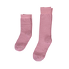 Solid Dusty Rose Kids Socks
