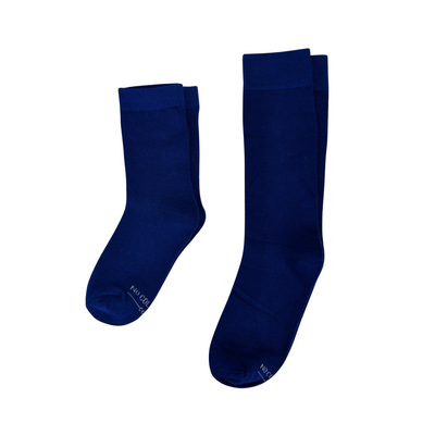 Solid Navy Blue Kids Socks