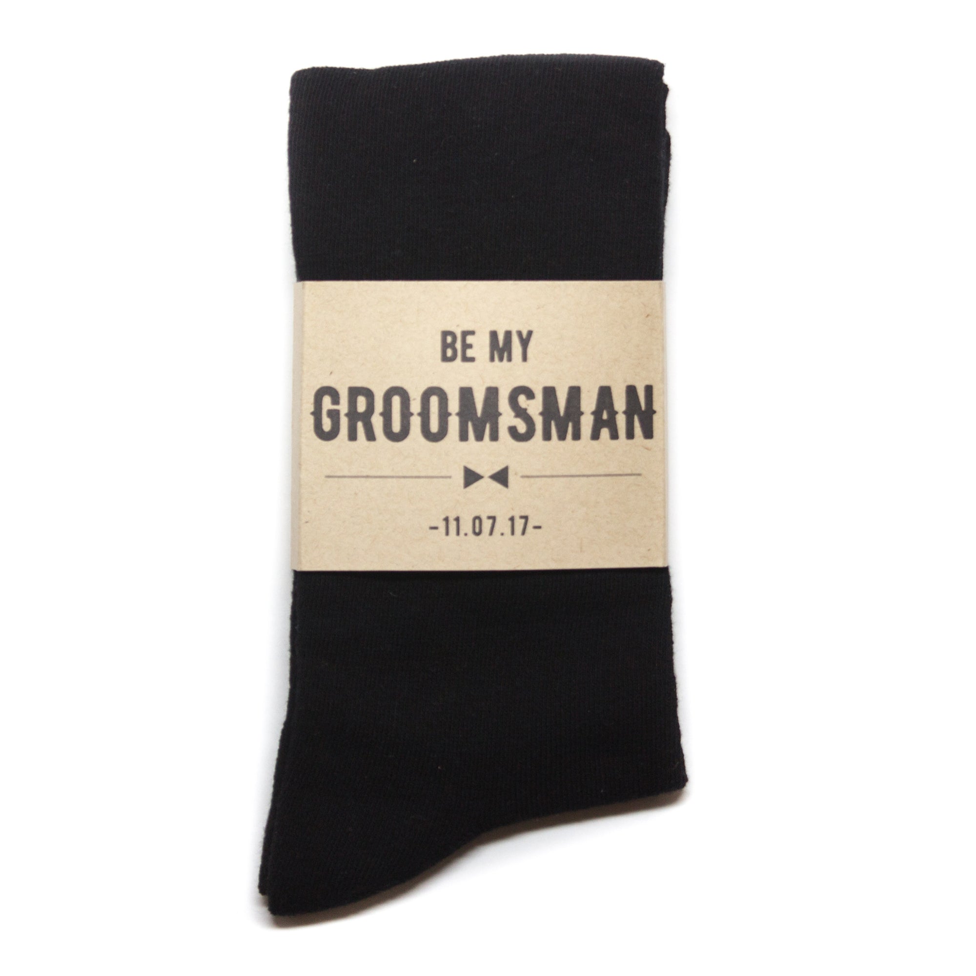 "Be My Groomsman" Label | NoColdFeet