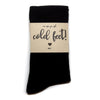 "In Case You Get Cold Feet" Label with Bride's Name | NoColdFeet